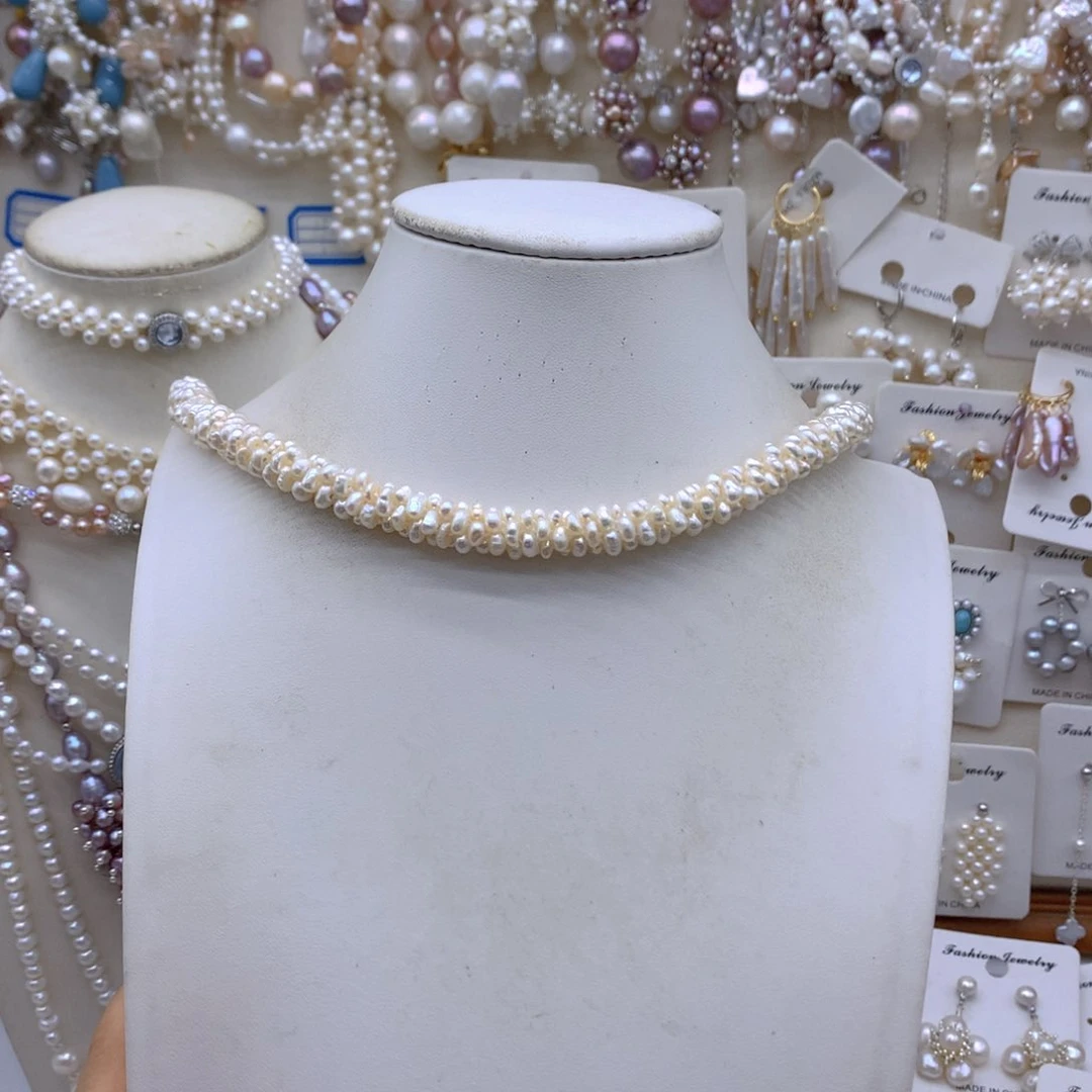 芊***儿合金淡水珍珠项链耳饰