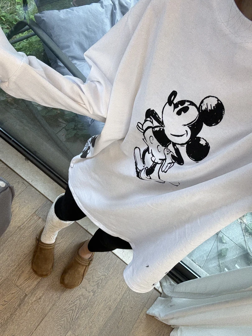 【四个小米】长袖休闲百搭大码时尚夏季宽松潮流