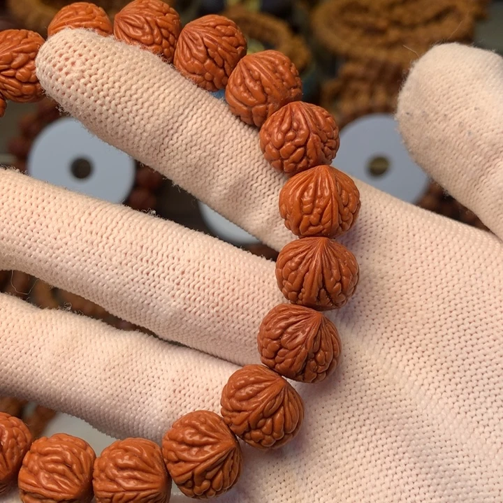 手串桃核秦岭龙纹