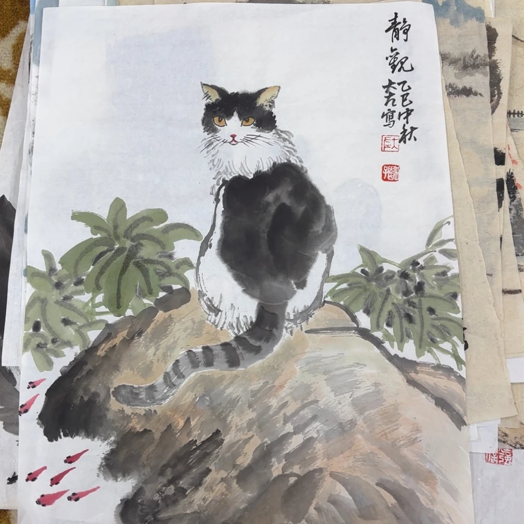 国画左庭强小品艺