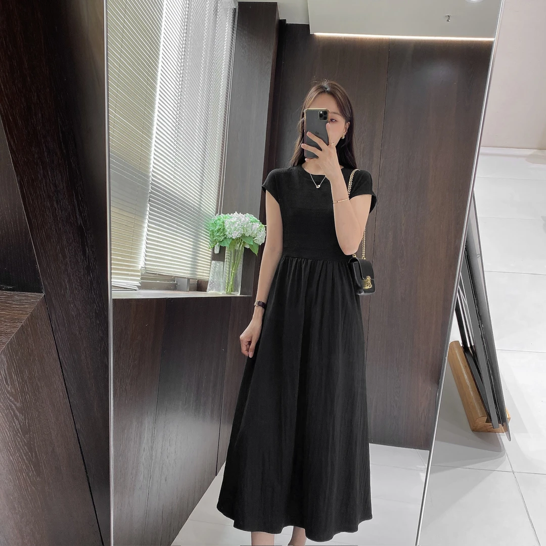 IMFLY金小金自制女装 连衣裙DYQ719夏季大裙摆A字洋气衣服女裙子