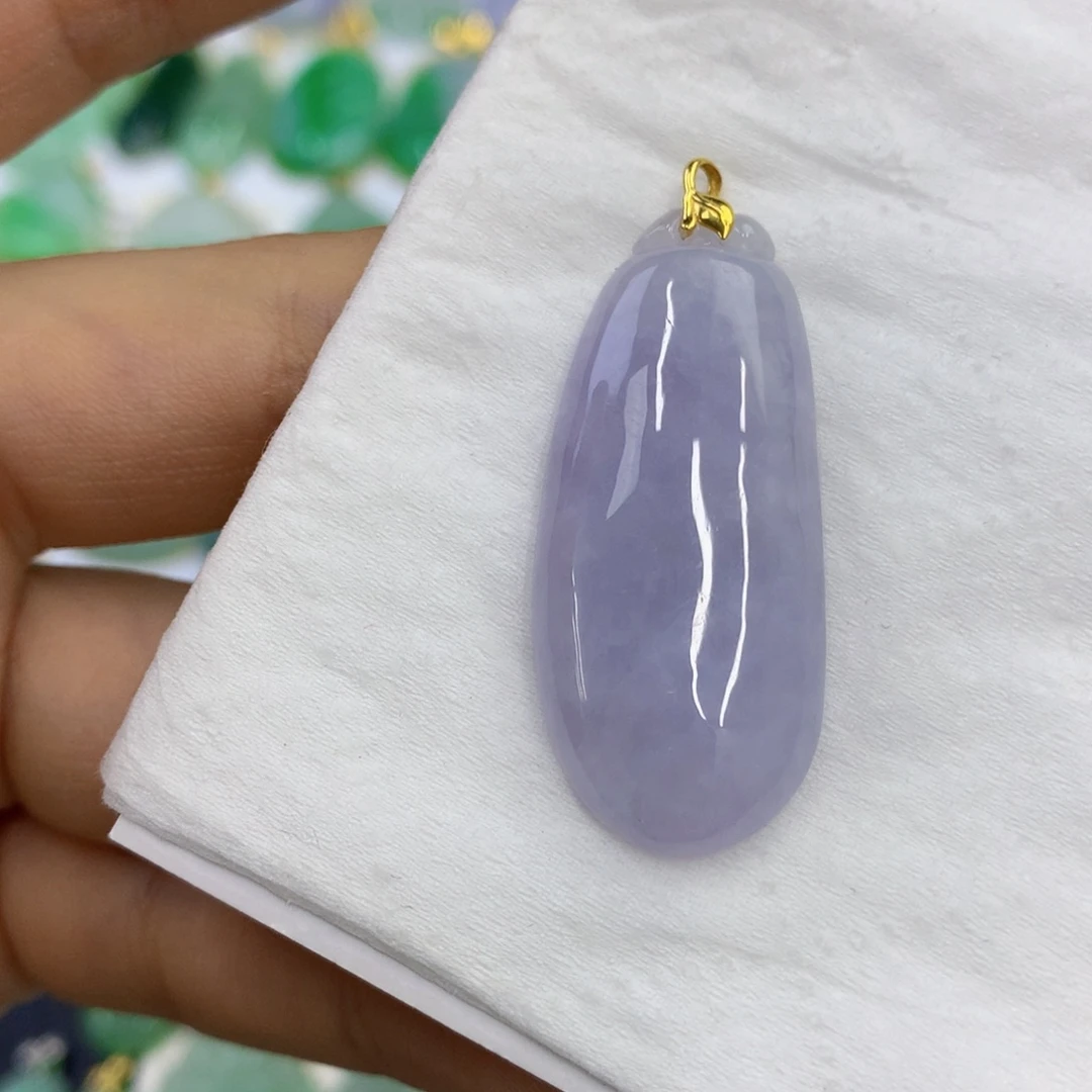 翡翠18K金镶嵌颈饰翡翠