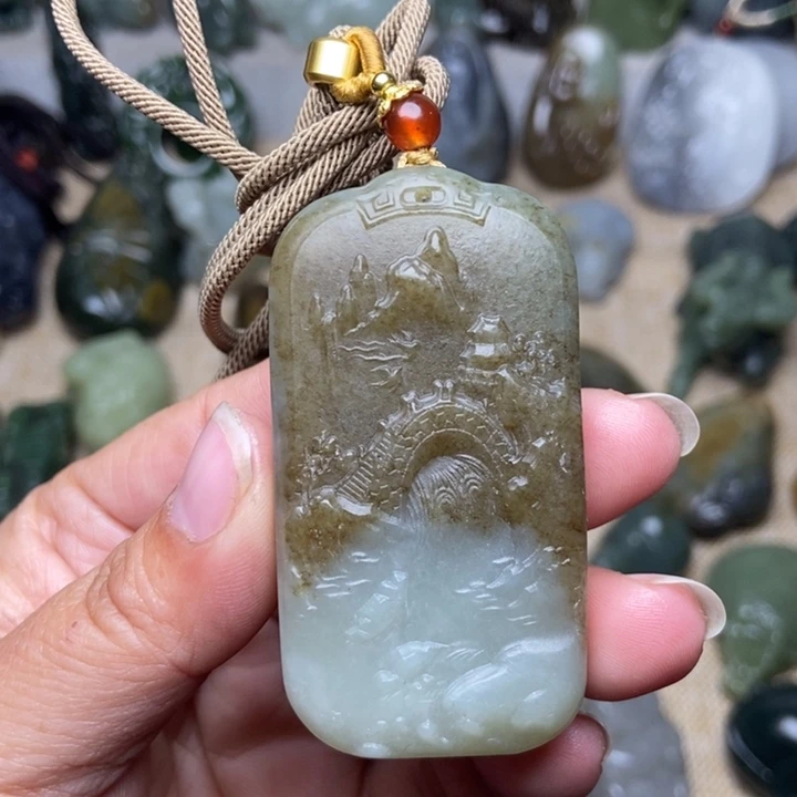 和田玉未镶嵌颈饰