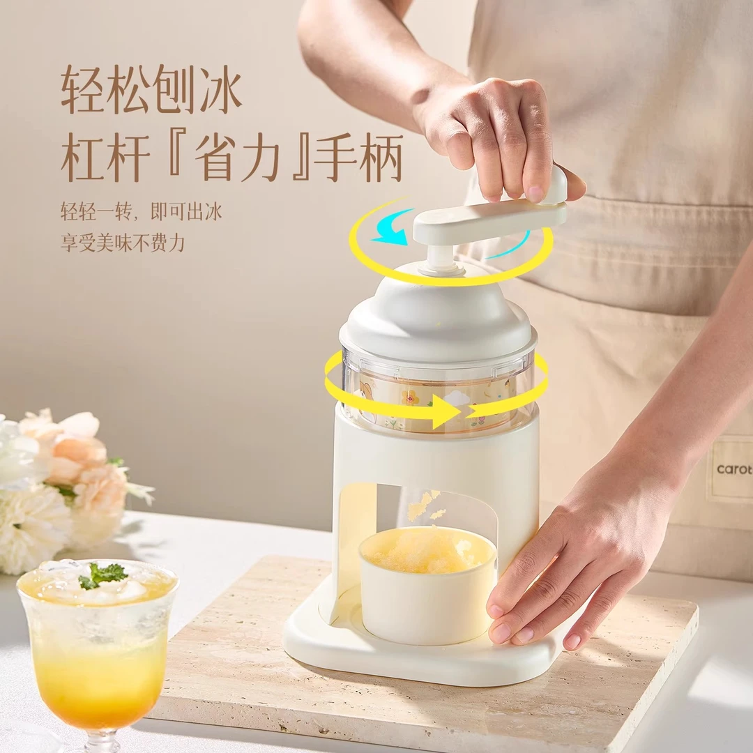儿童礼物食玩Diy手摇刨冰机玩具家用冰激凌女孩过家家玩具免插电6
