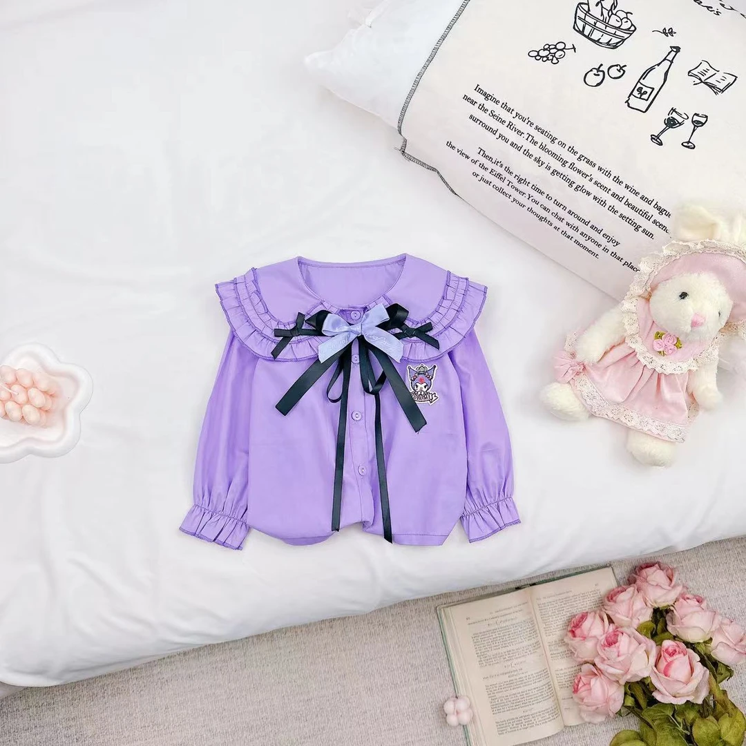 【Dannirabbit】新品女童学院风酷酷兔公主衬衣 D-W50