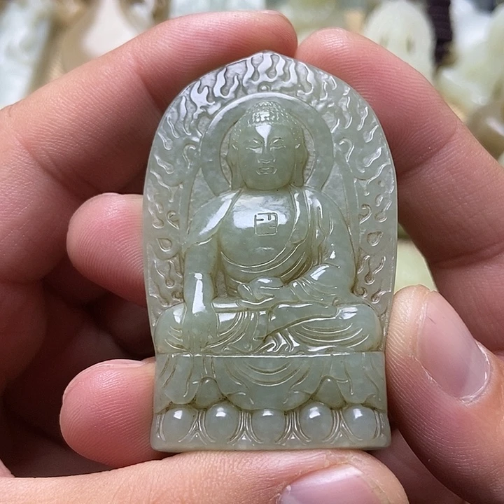 麦***星和田玉未镶嵌挂件