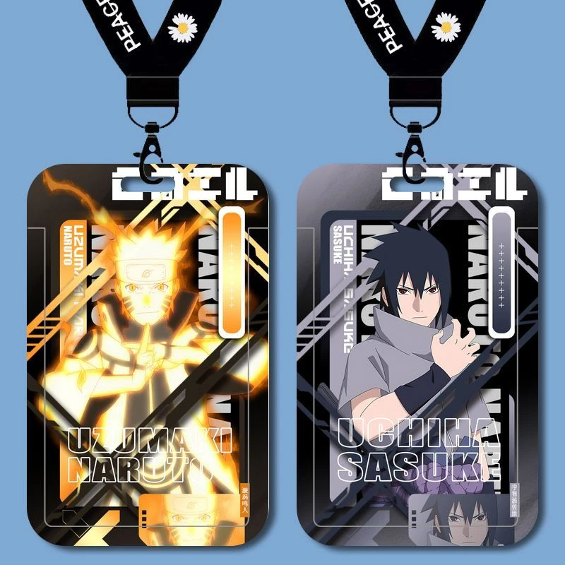 九喇嘛鸣人永恒佐助火影忍者学生校园卡套工作证保护套门禁卡校牌