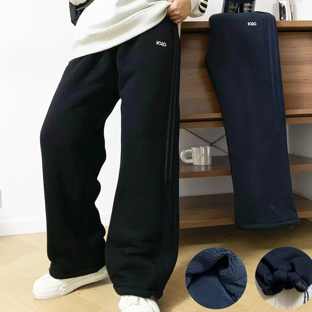 8520款米兰棉运动裤加厚葵花绒直筒裤中大童一条过冬