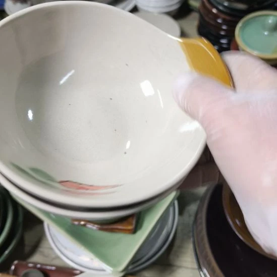 瓷片磁州窑五厂盘碗壶杯有瑕疵