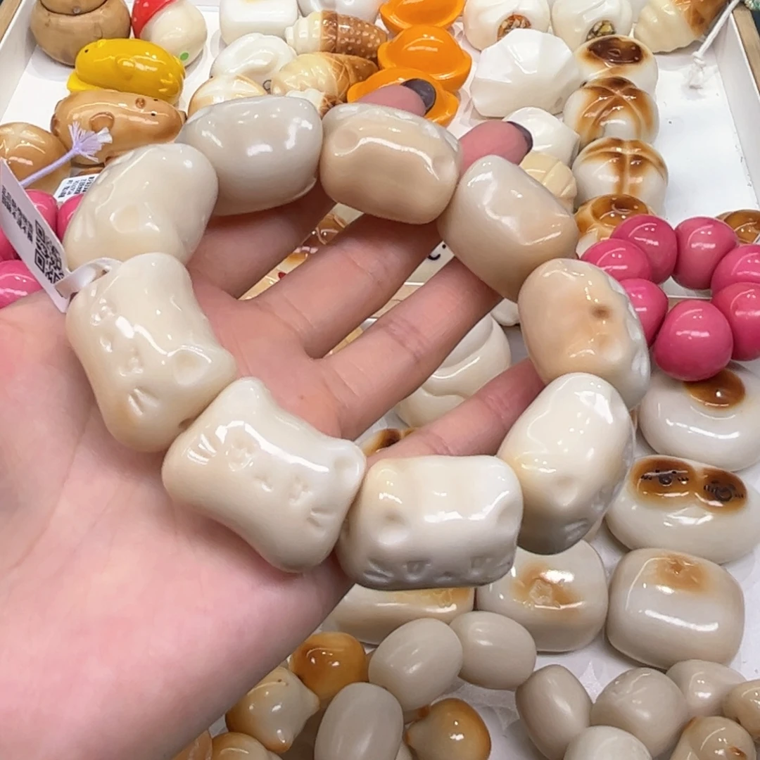 手串菩提根/象牙果9.13.46象牙果溏心呆呆猫瑕