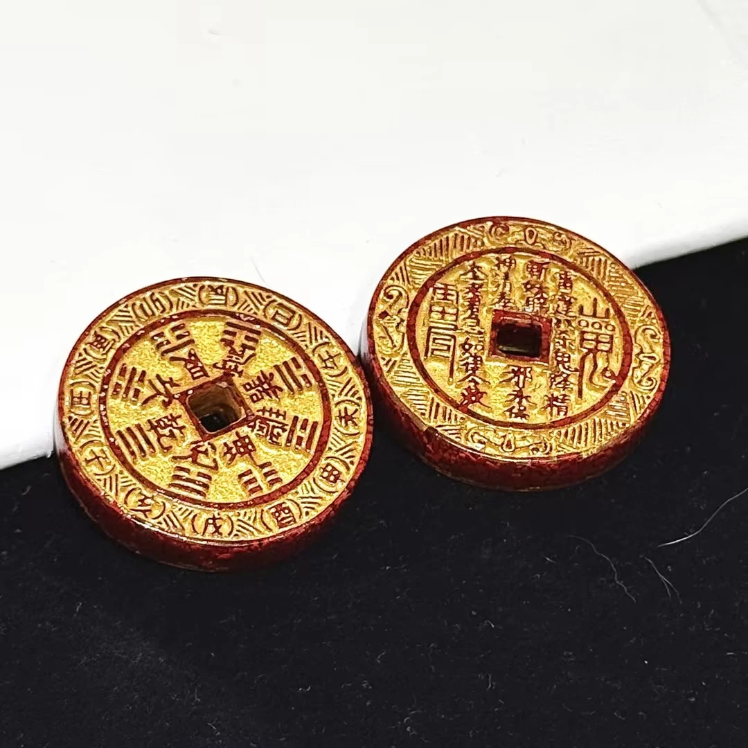 含辰砂工艺品【CH】晶体砂朱砂雕刻吊坠（多样性发其一）