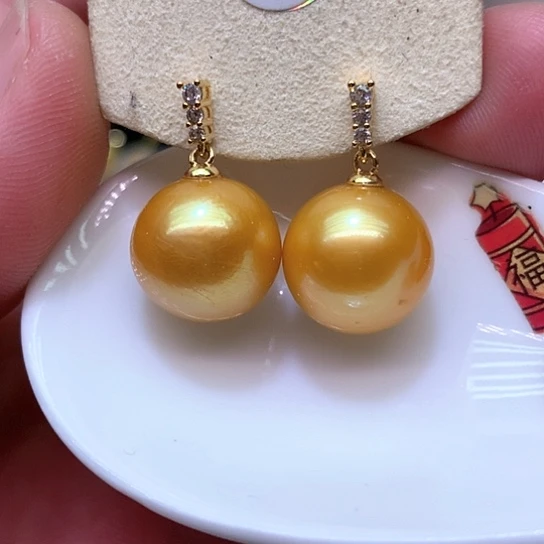 淡水珍珠耳饰银S925镶嵌