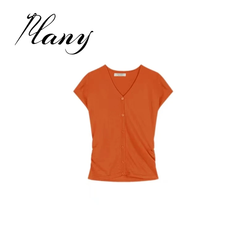 【清仓处理】素系时髦简线条收腰上衣