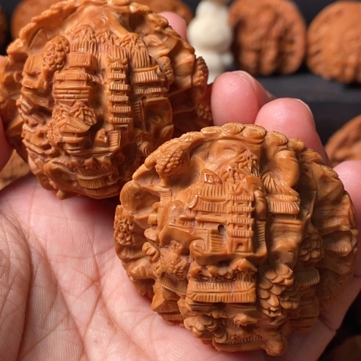 把件文玩核桃山水