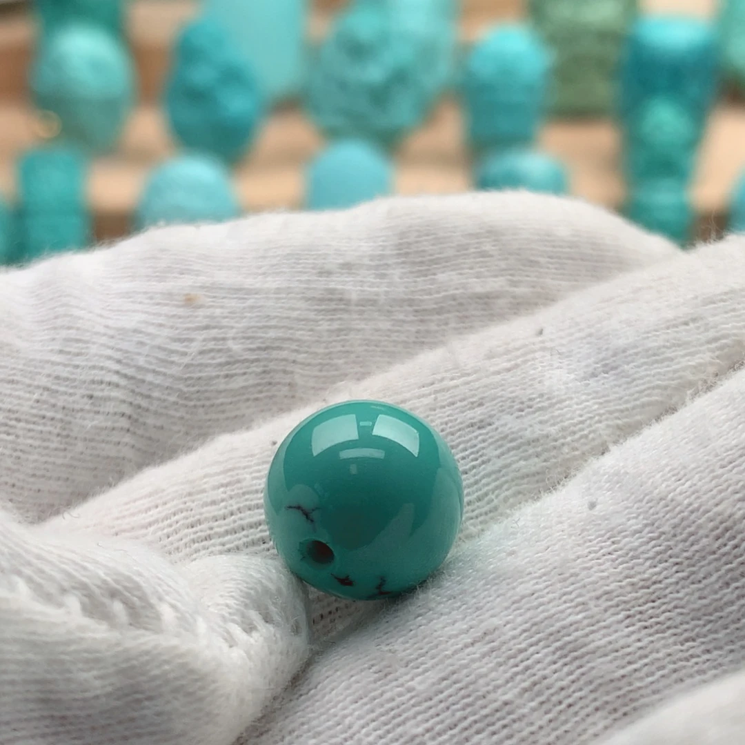 绿松石未镶嵌圆珠