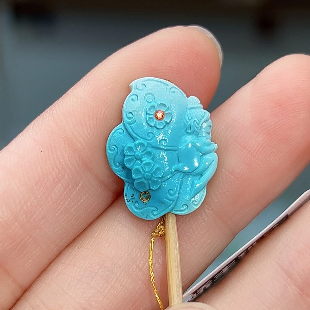 绿松石珠宝奇石未镶嵌