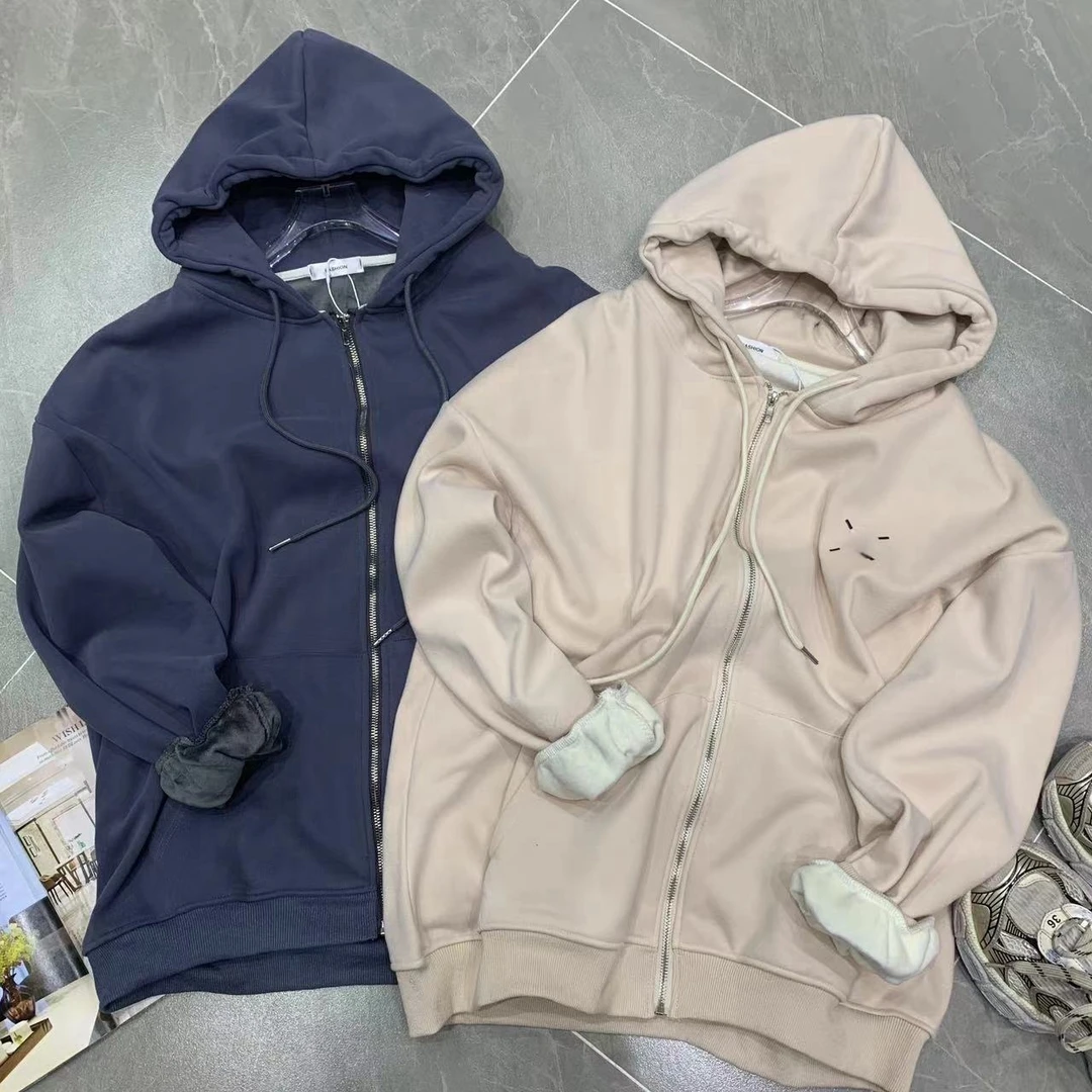 Z.X 欧货刺绣加绒连帽卫衣外套 913（C4）