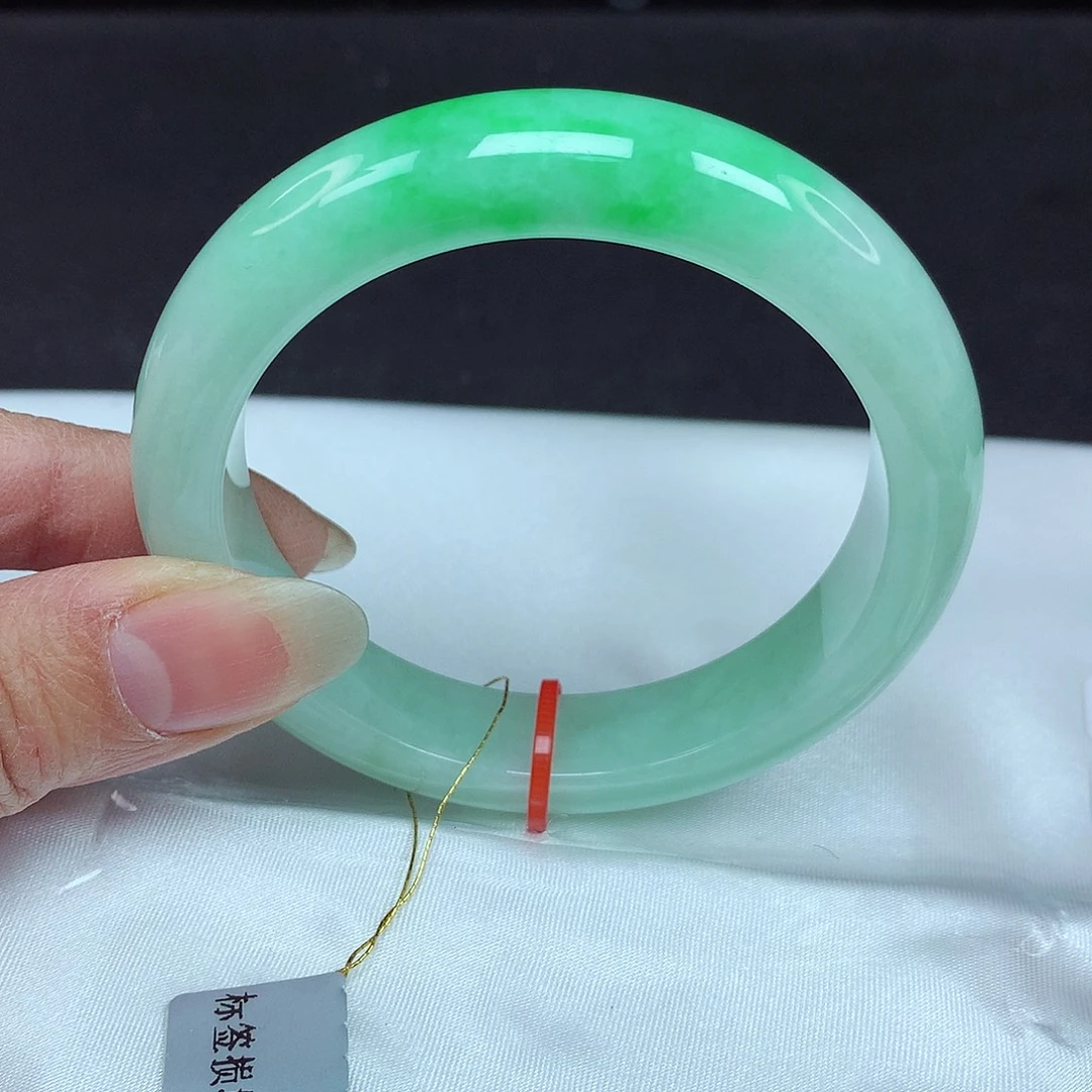 翡翠未镶嵌手镯55圈781