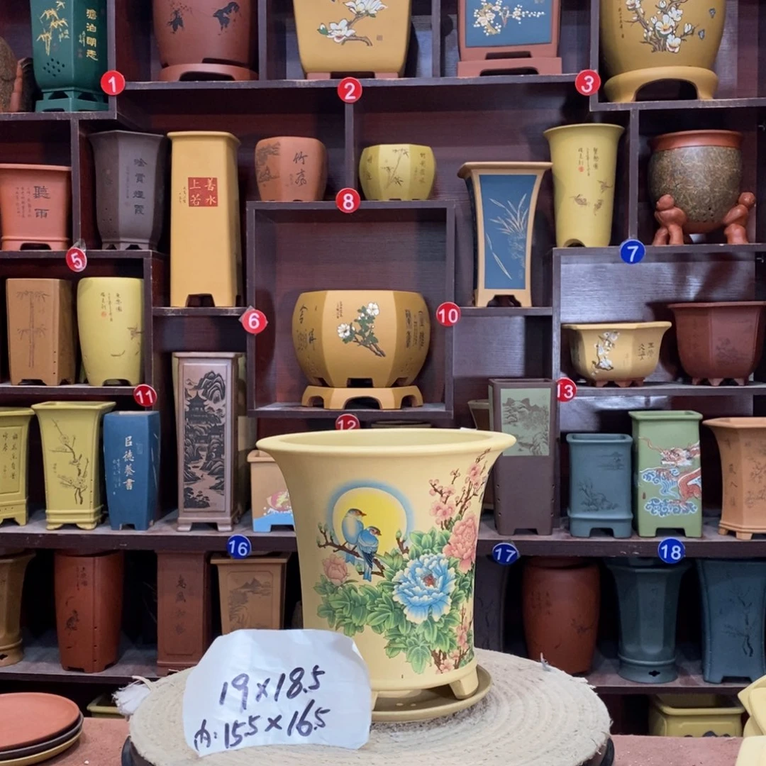 紫砂艺术紫砂花盆