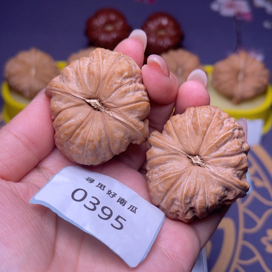 文玩核桃把件南瓜墩 42 0395