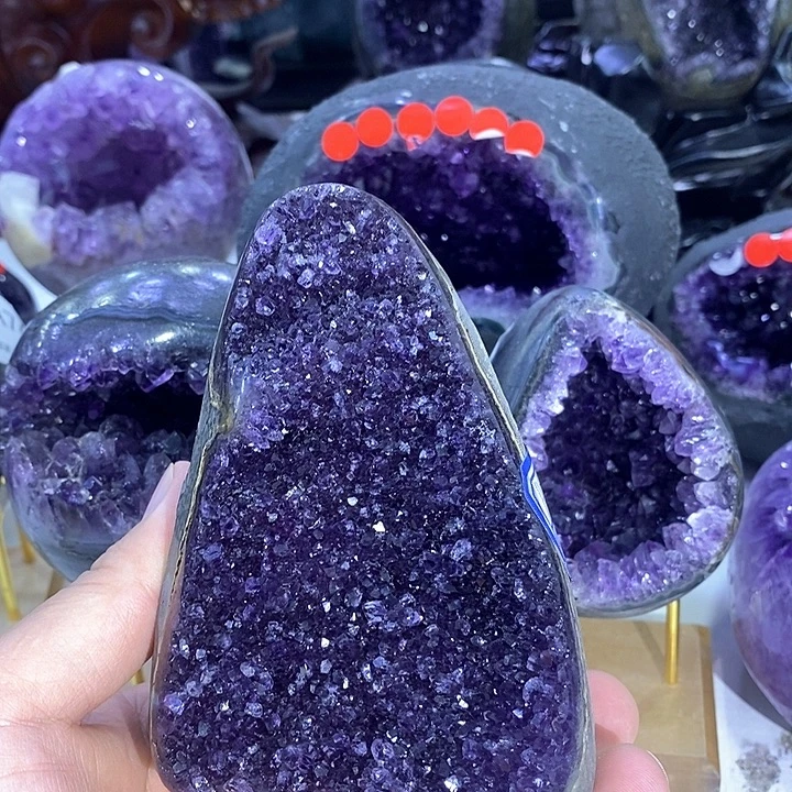 珠宝半成品未镶嵌紫晶