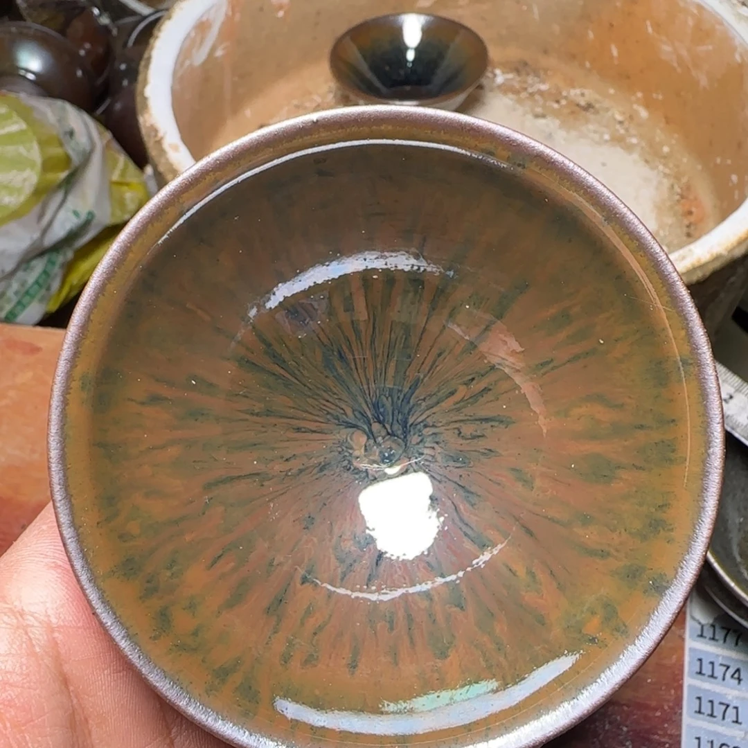 竹***计茶盏柴烧建盏闪购链接1136