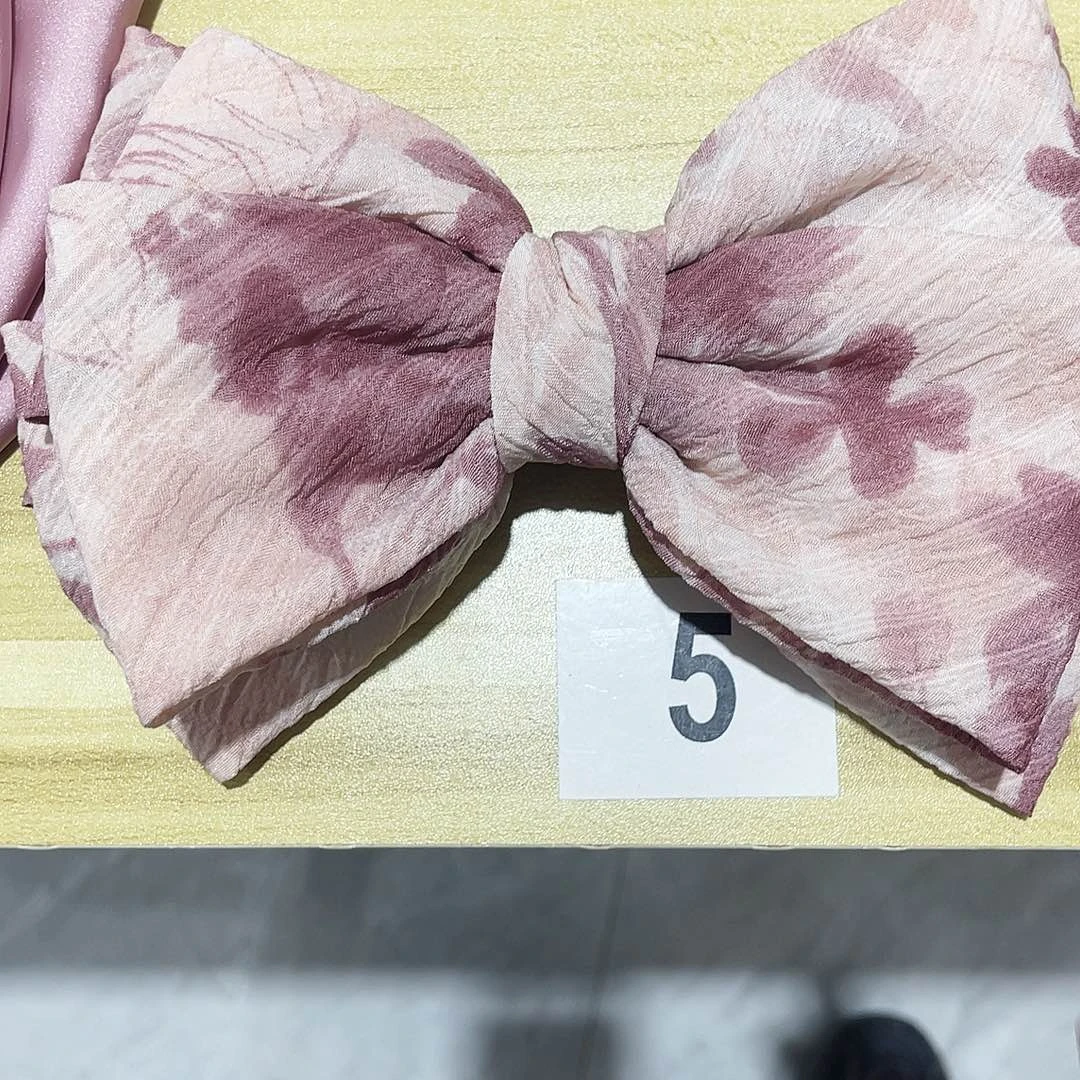 皮质铁合金蝴蝶结发夹