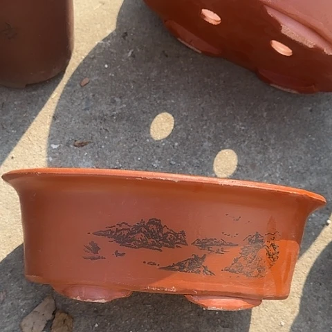 紫砂宜兴紫砂30红椭圆