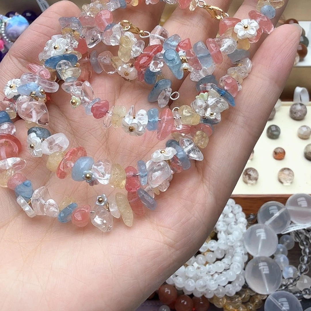 水晶手链未镶嵌水晶碎石手链