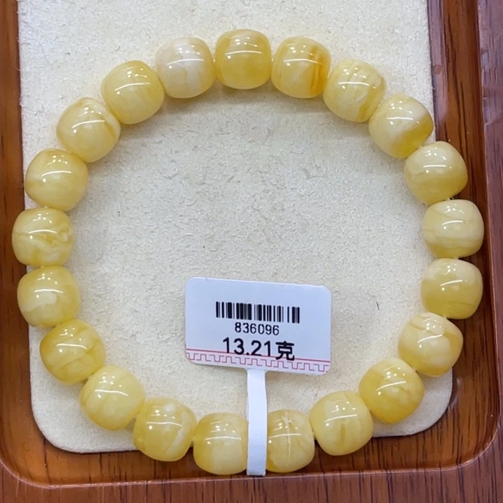琥珀未镶嵌手链蜜蜡