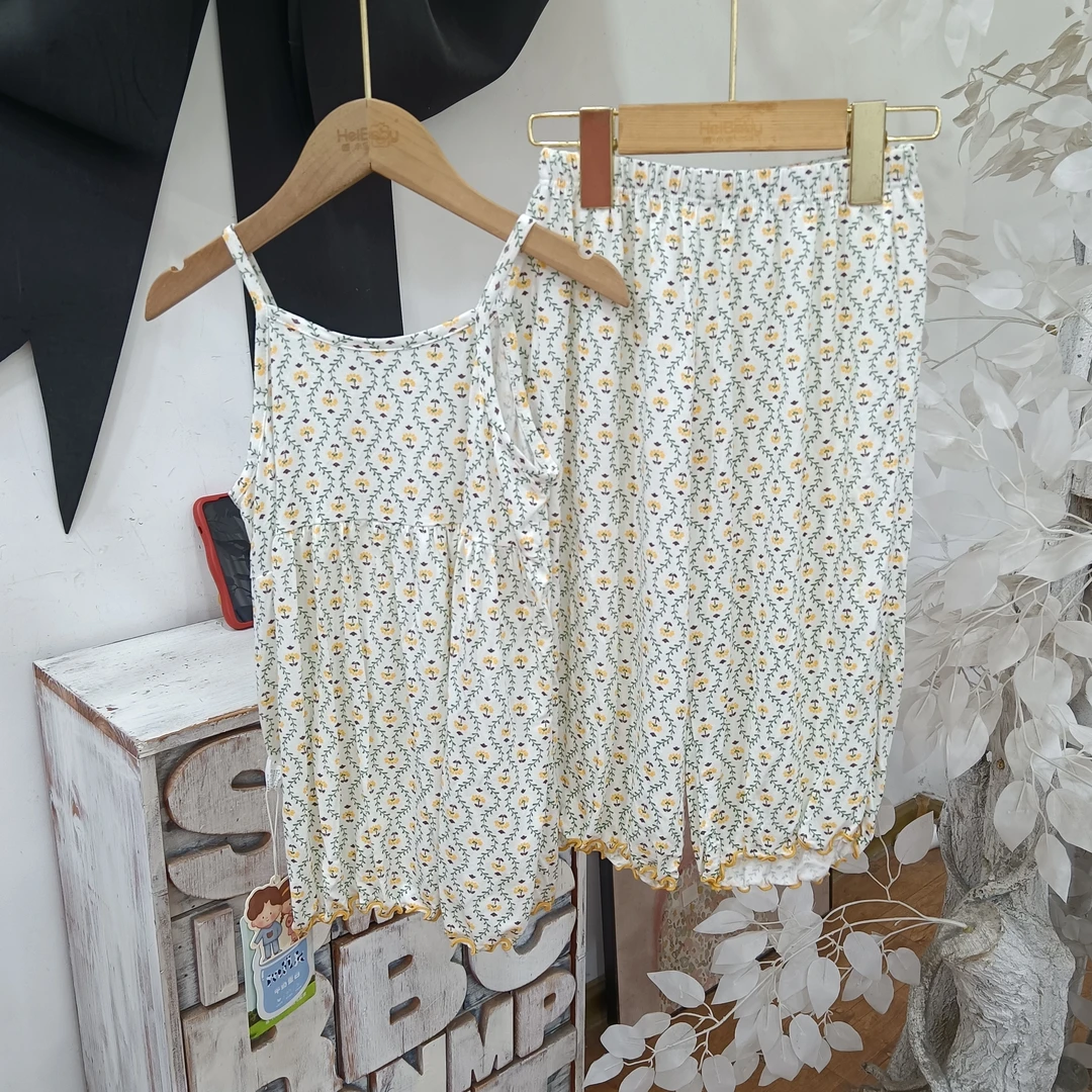 HH25碎花吊带家居服
