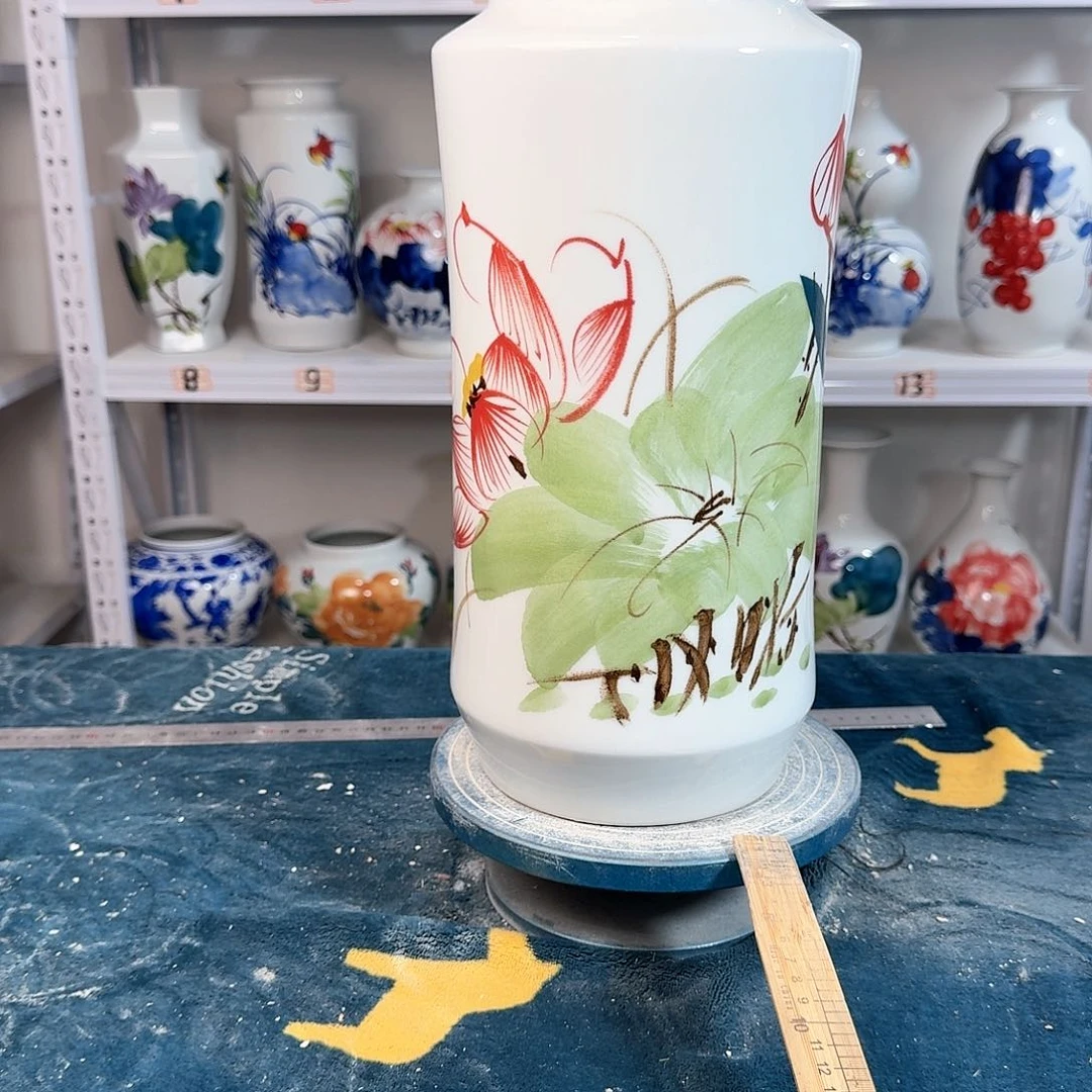 摆件景德镇陶瓷书绿何