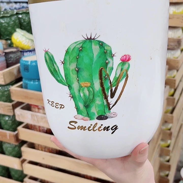 有孔.凑单10元陶瓷花盆发货！