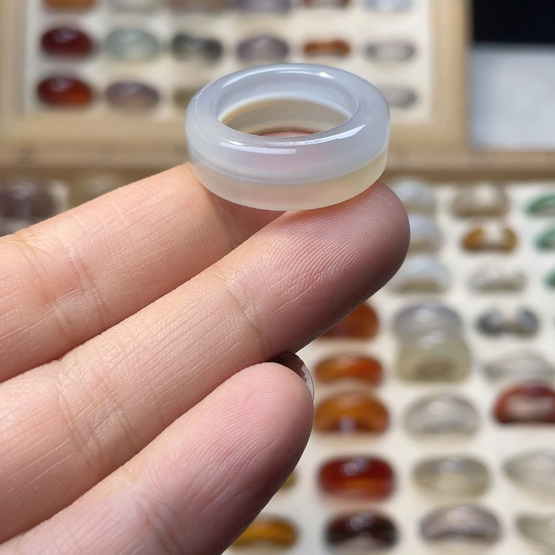 玛瑙/玉髓合金戒指A03港17不退换