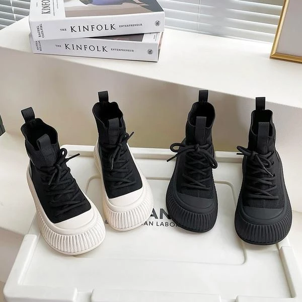 范哲萨女童袜子靴春秋季2025新款弹力男童靴子洋气儿童短靴童鞋针