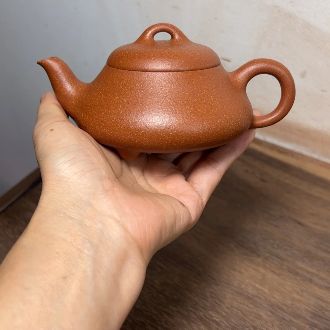 农****茶壶段泥红降坡汉棠石瓢微瑕200cc