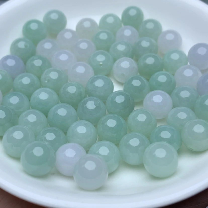 【闪购商品】翡翠手链未镶嵌卡10冰绿白3个