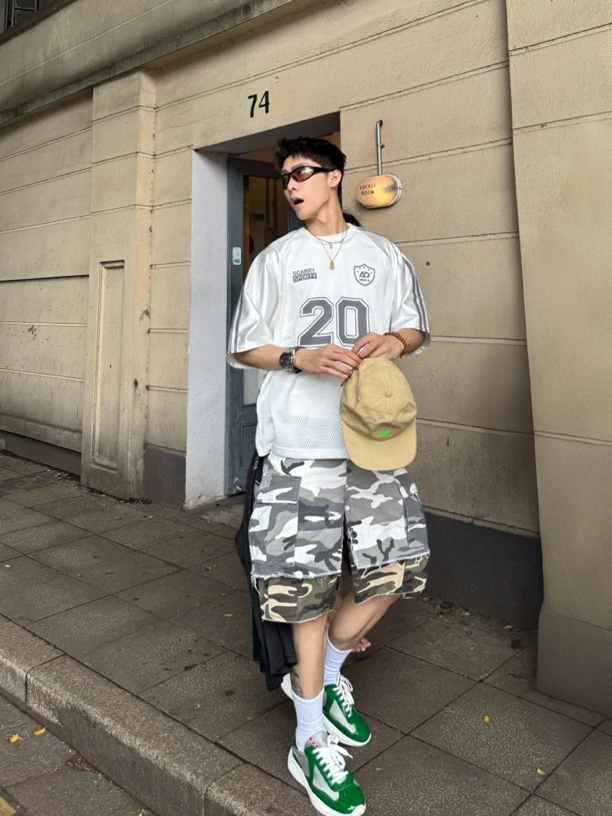 【美式球衣】EWEAR宽松潮透气网眼百搭休闲球衣运动T恤 1627