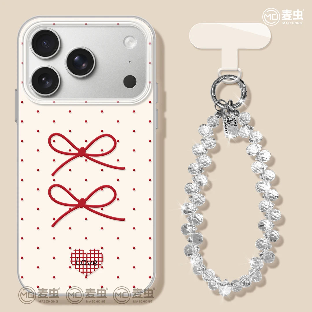 蝴蝶结适用于Mate80华为苹果17promax手机壳iPhone16高级小米
