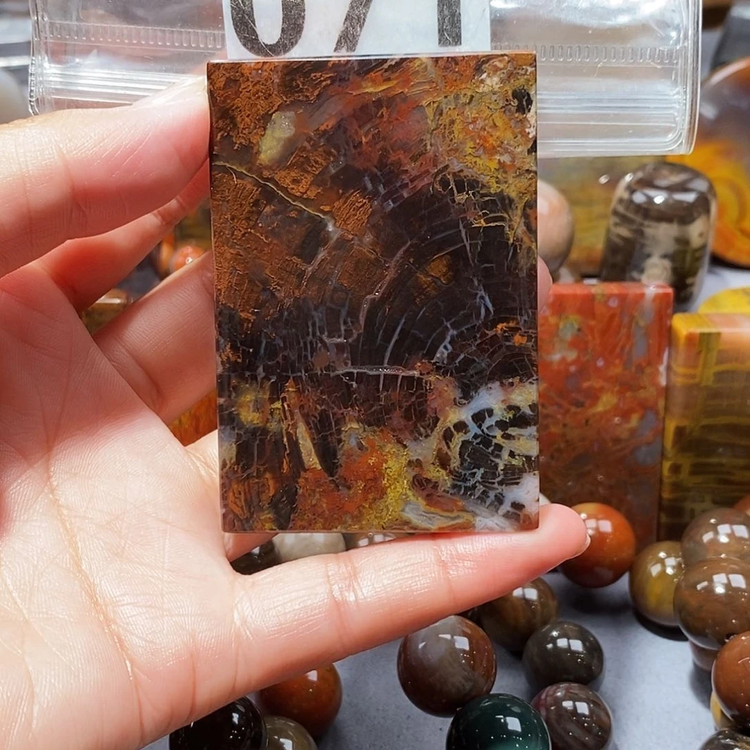 硅化玉天然北票硅化玉吊坠未镶嵌