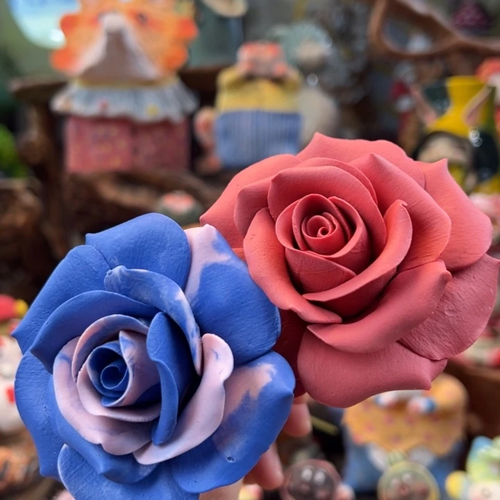 满***舞摆件陶小镇青花每日有新品