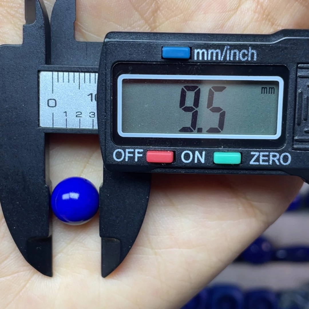 青金石未镶嵌9mm单珠神*