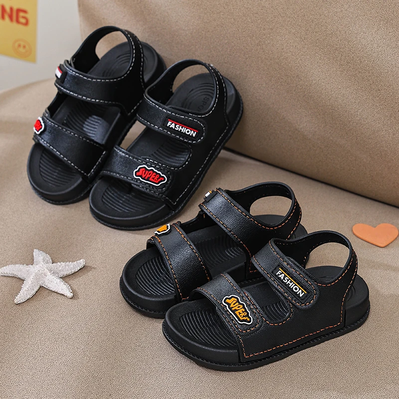 女宝男童凉鞋新款夏季中大童男孩学生软底防滑儿童韩版宝宝沙滩鞋