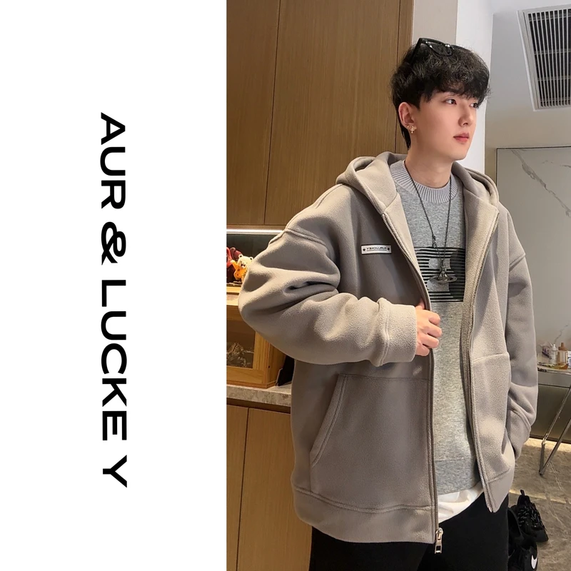 【乌木化雪】手感超绵密！双面复32S短纤绒料！秋冬保暖卫衣外套WY024