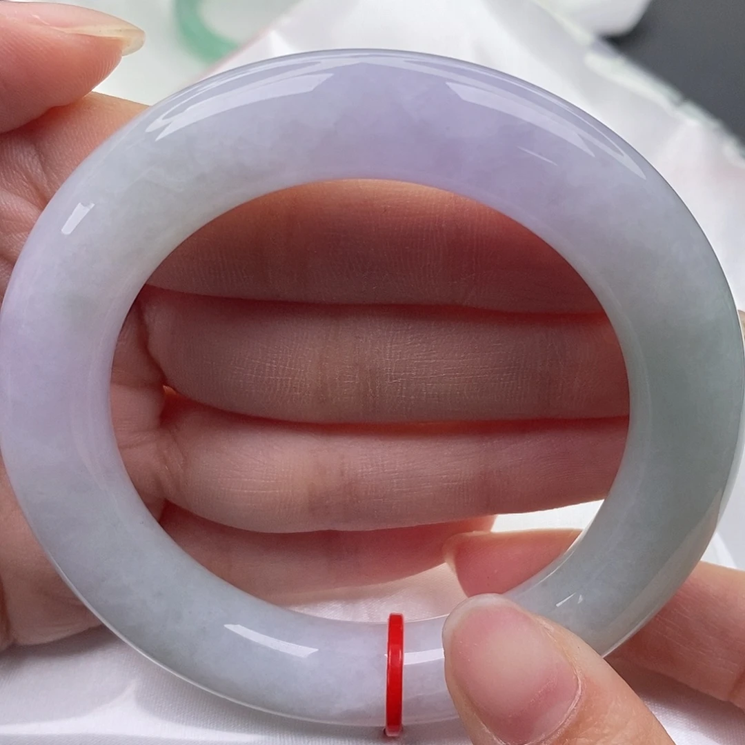 翡翠未镶嵌手镯缅甸天然A货翡翠 56