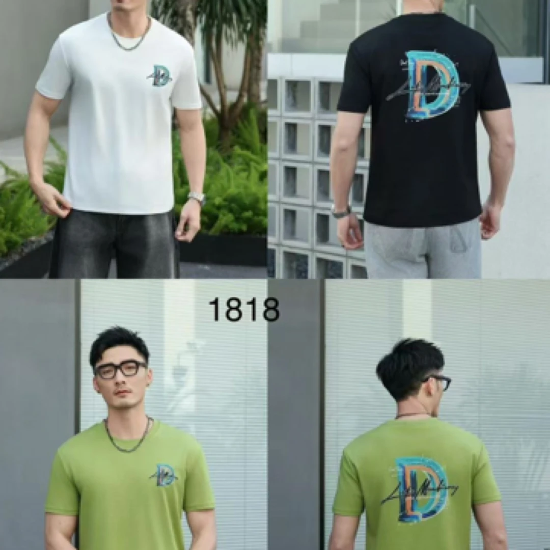 潮流圆领宽松薄款印花夏季短袖T恤时尚速干字母半袖