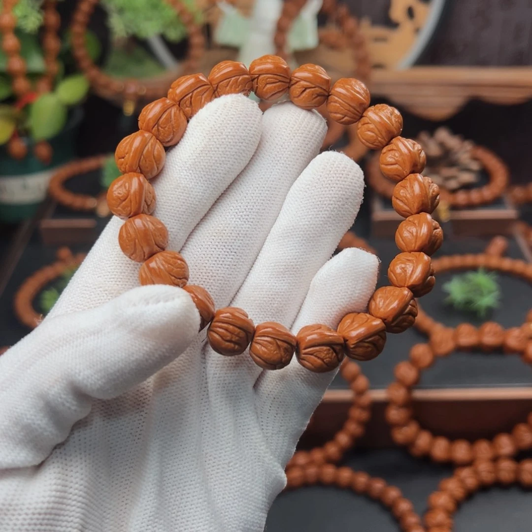 吊坠桃核1.2玉龙脊手串