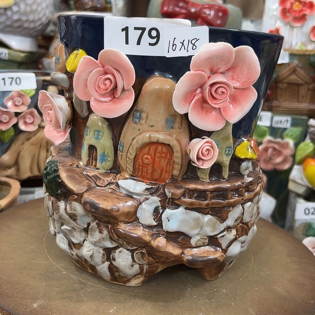 粗陶多肉花盆花盆