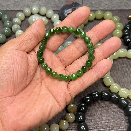 和田玉未镶嵌手链