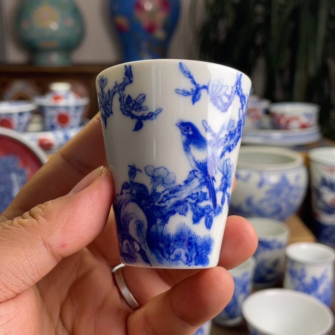 九段花鸟杯子系列